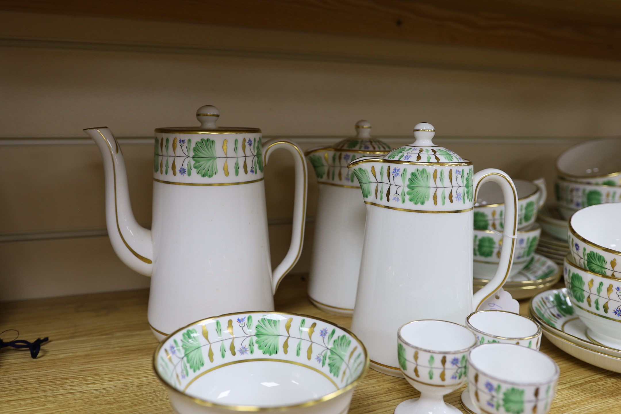 A T. Goode & Co part tea and coffee set and Worcester cups and saucers